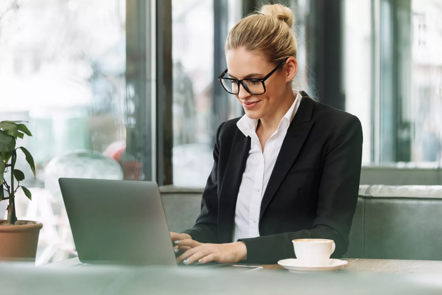 Professional working on Professional Liability (E&O) Insurance policy review online