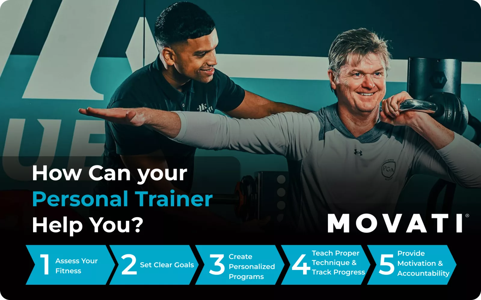 A personal trainer assists a client with fitness goals, showcasing the role of a personal trainer in personalized programs.